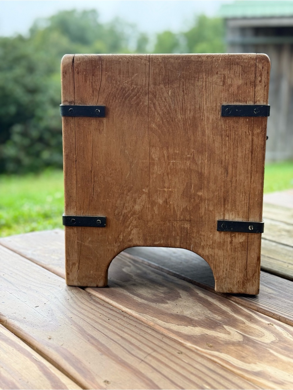 Rustic Wood Storage Box - Picture 4 of 5